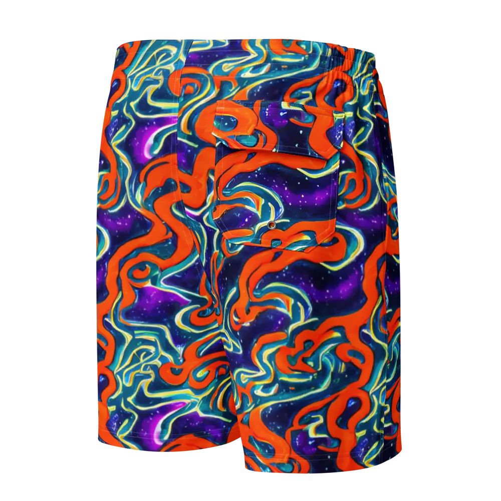 Flamewarp on Men's Board Shorts — Back