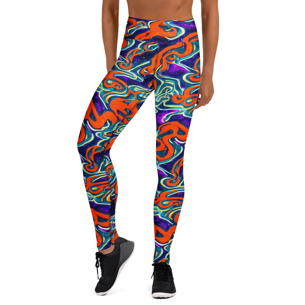Flamewarp on Yoga Leggings — Front
