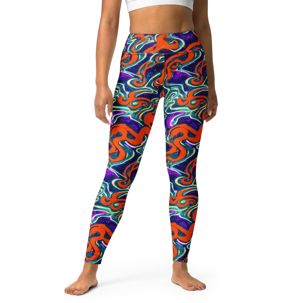 Flamewarp on Yoga Leggings — Front