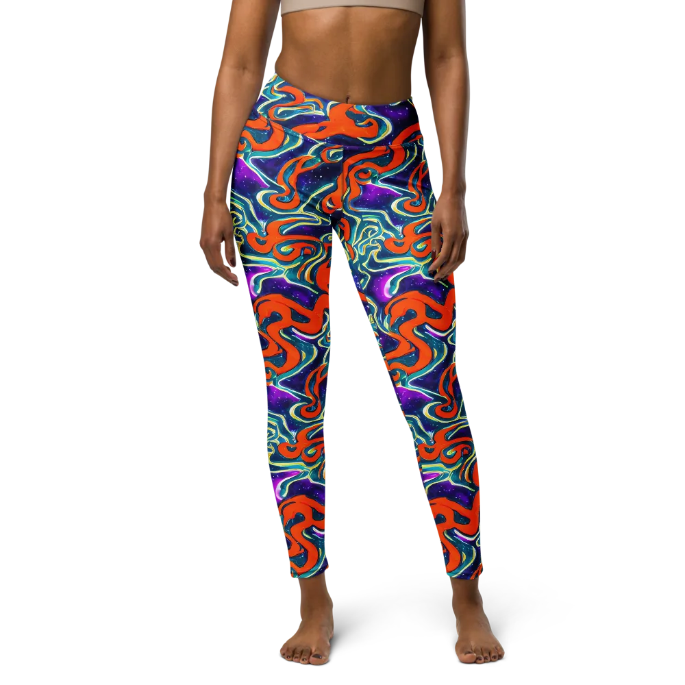 Flamewarp on Yoga Leggings — Front