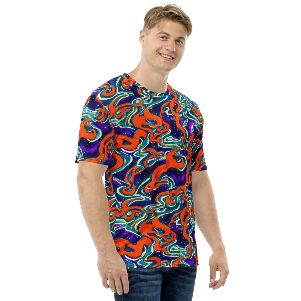 Flamewarp on Men's Crew Neck T-Shirt — Right