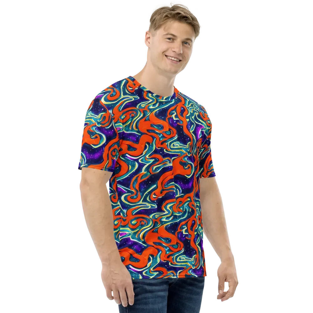 Flamewarp on Men's Crew Neck T-Shirt — Right