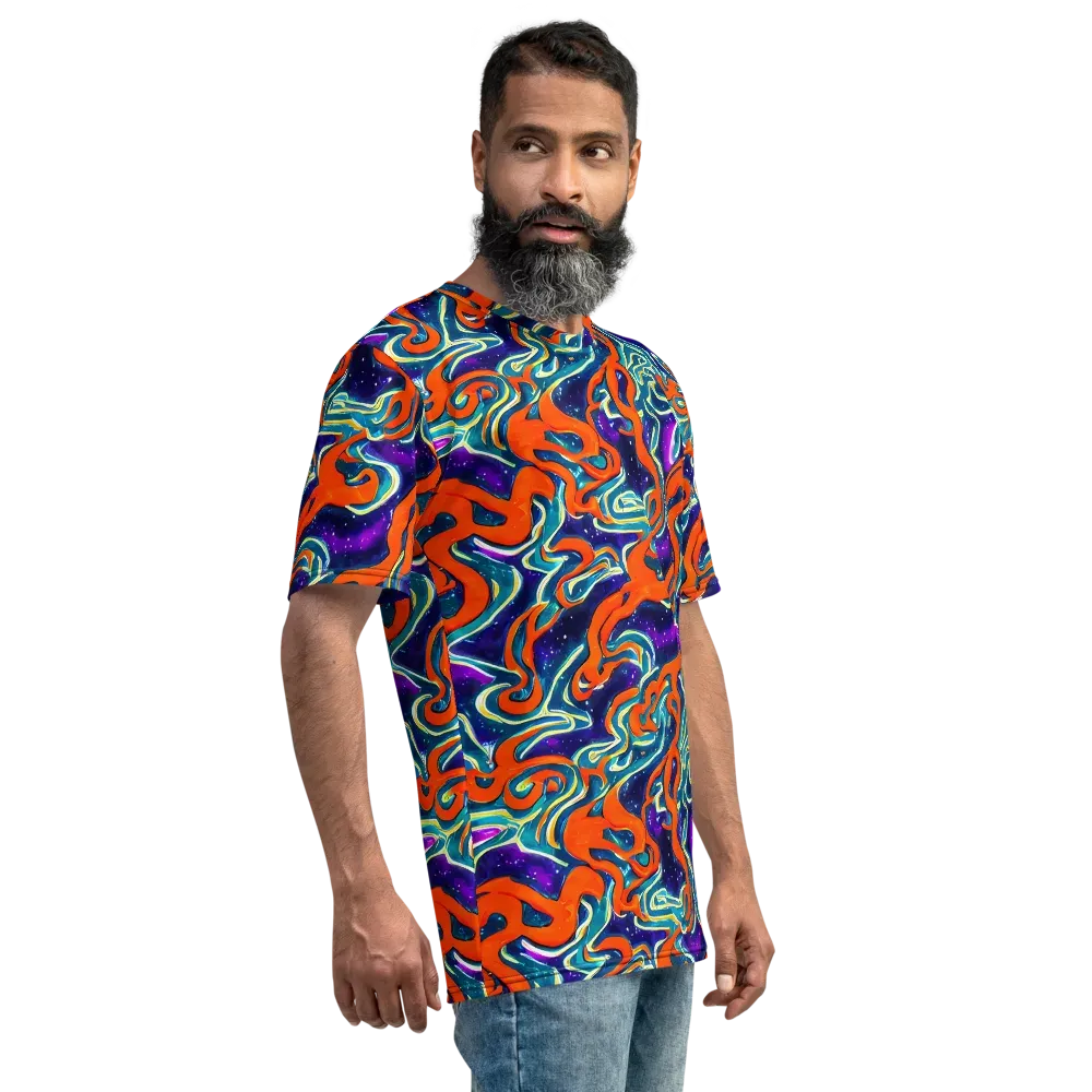 Flamewarp on Men's Crew Neck T-Shirt — Right