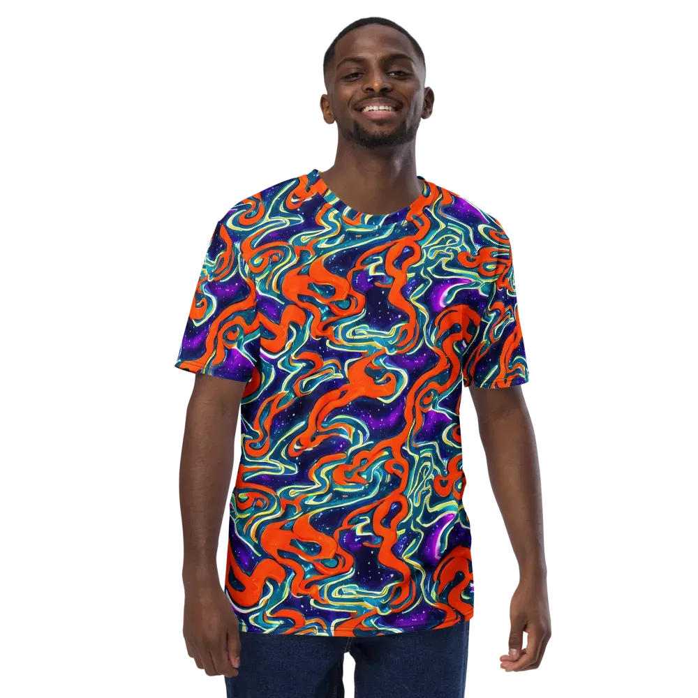 Flamewarp on Men's Crew Neck T-Shirt — Front