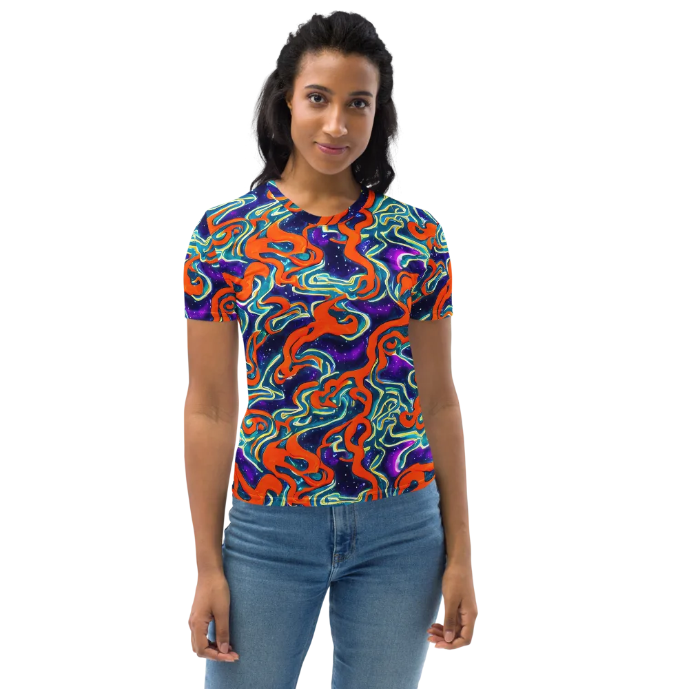 Flamewarp on Women's Crew Neck T-Shirt — Front