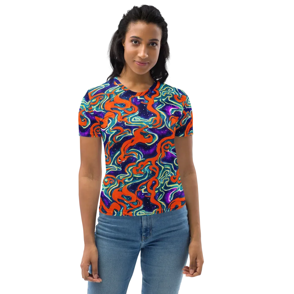 Flamewarp on Women's Crew Neck T-Shirt — Front