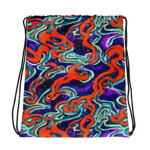 Flamewarp on a Drawstring Bag