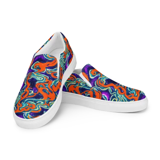 Flamewarp on a Women's Slip-On Canvas Shoes