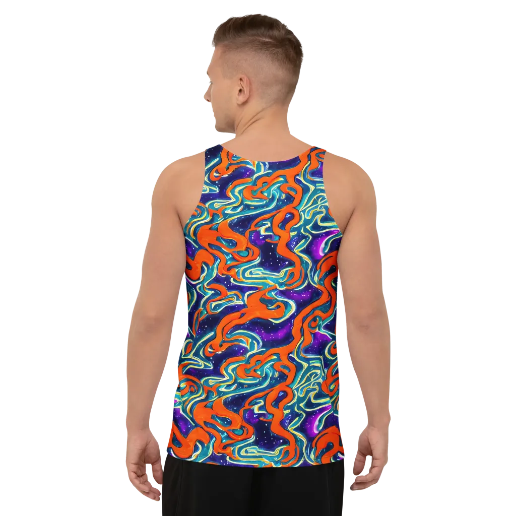Flamewarp on Men's Tank Top — Back