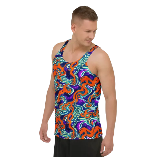 Flamewarp on a Men's Tank Top