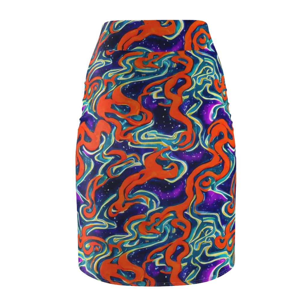 Flamewarp on Pencil Skirt — Back