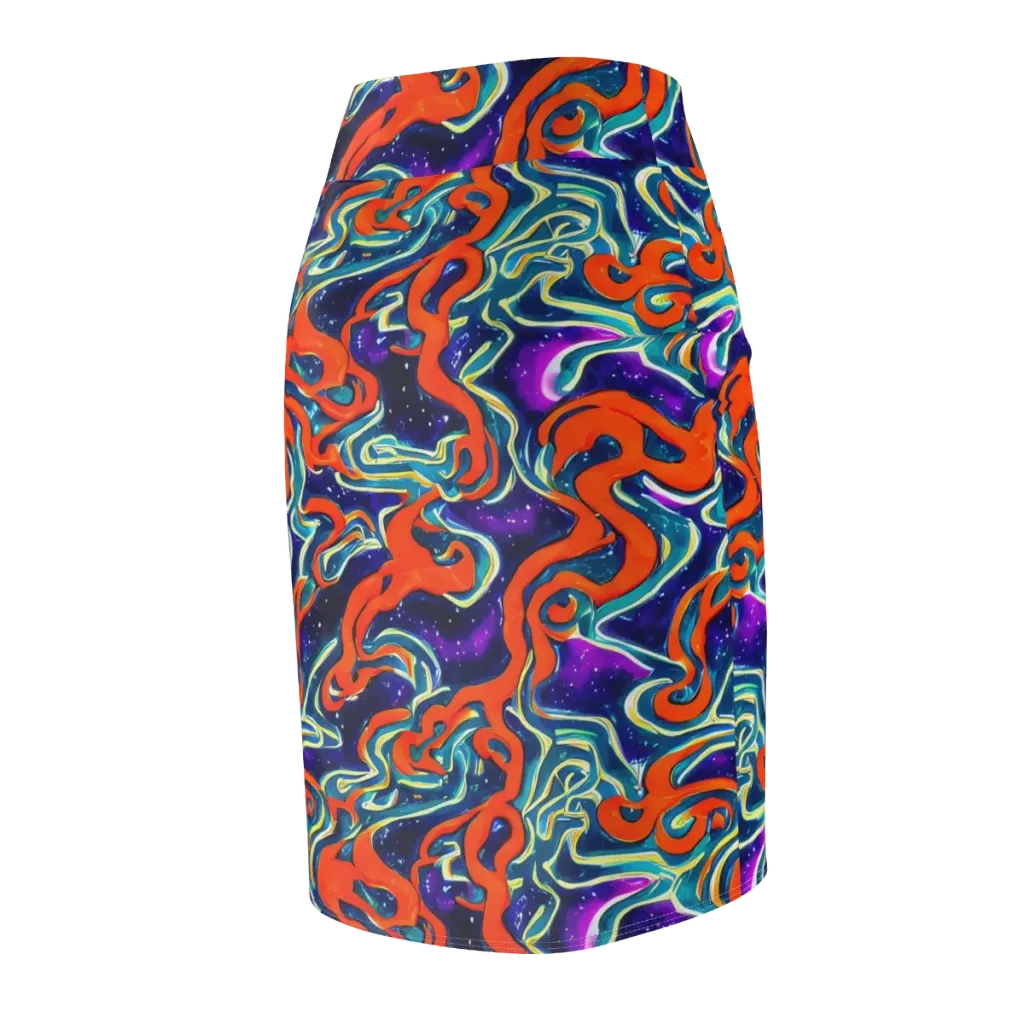 Flamewarp on Pencil Skirt — Back Side