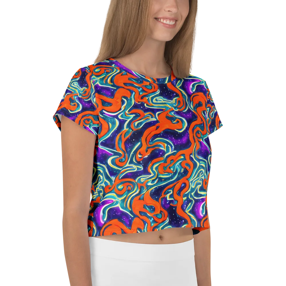 Flamewarp on Crop Tee — Right