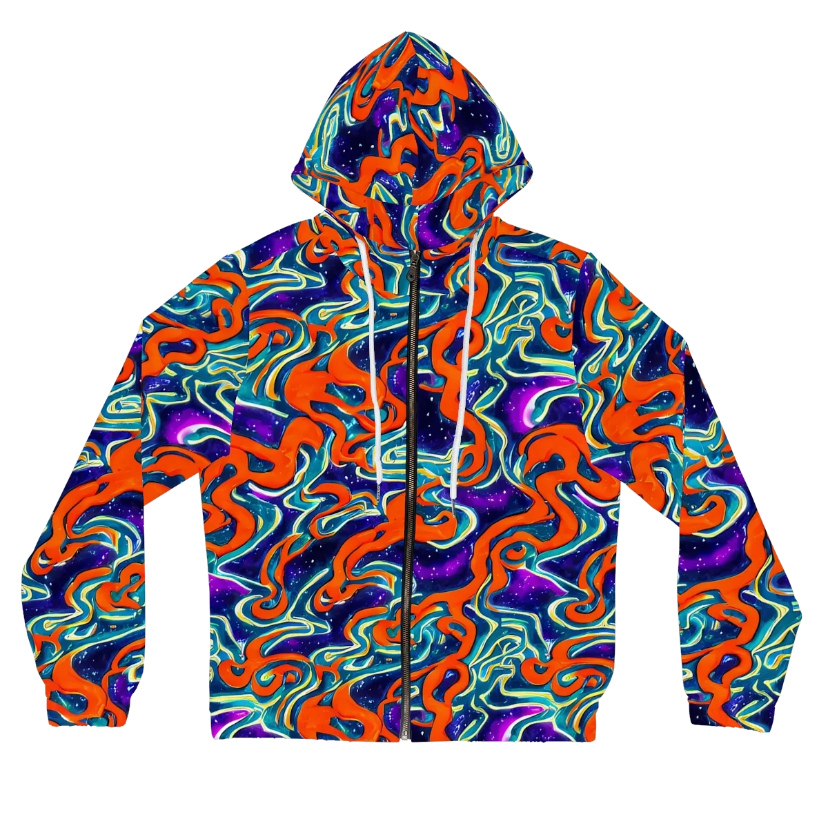 Flamewarp on Women's Full-Zip Hoodie — Front