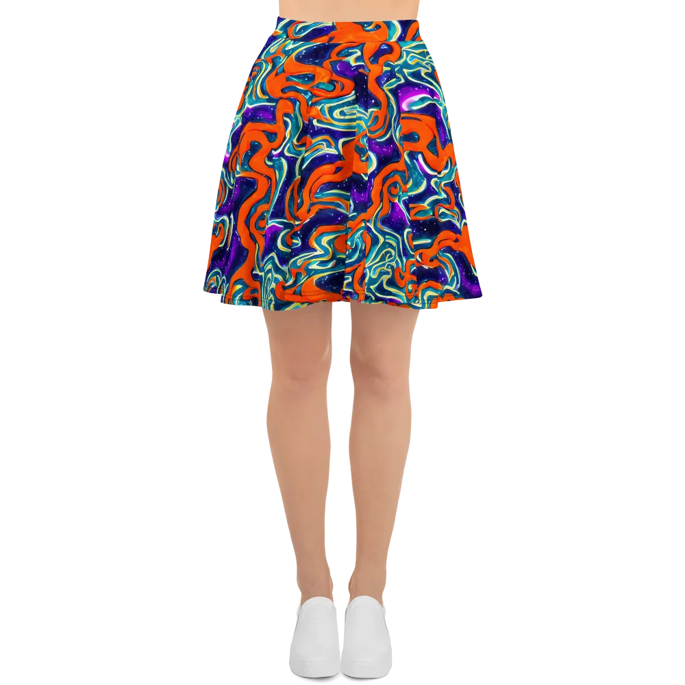 Flamewarp on Skater Skirt — Front