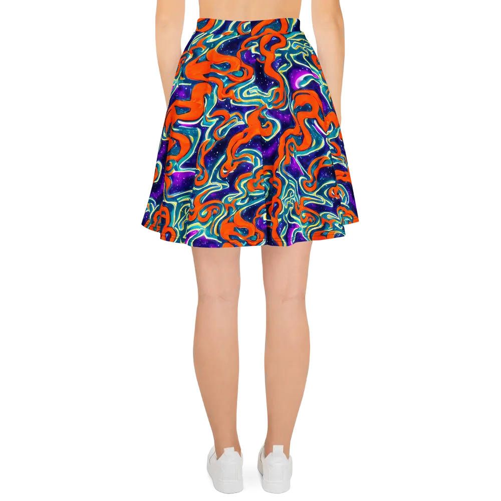 Flamewarp on Skater Skirt — Back