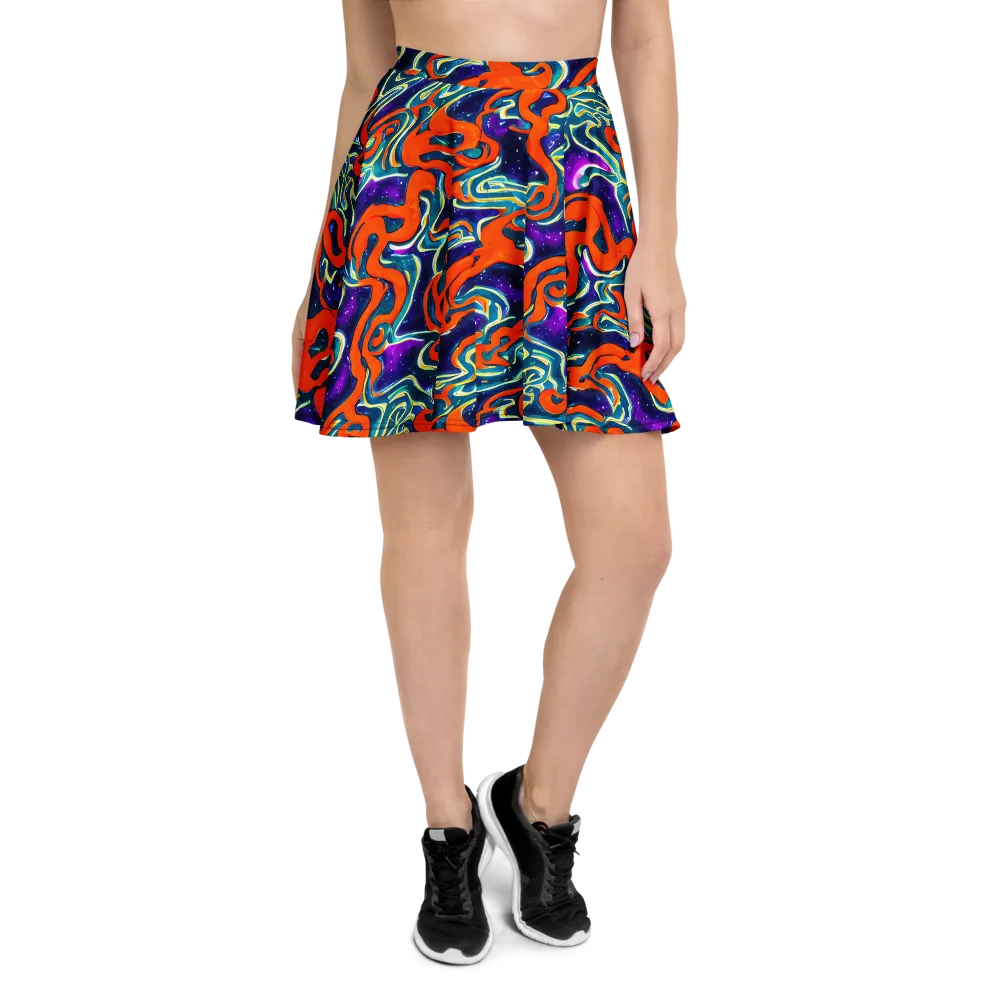 Flamewarp on Skater Skirt — Front