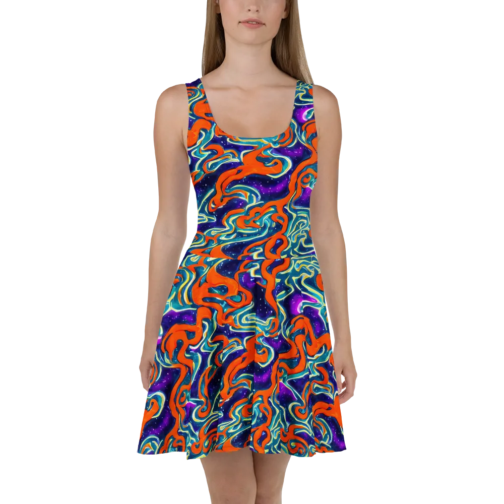 Flamewarp on Skater Dress — Front