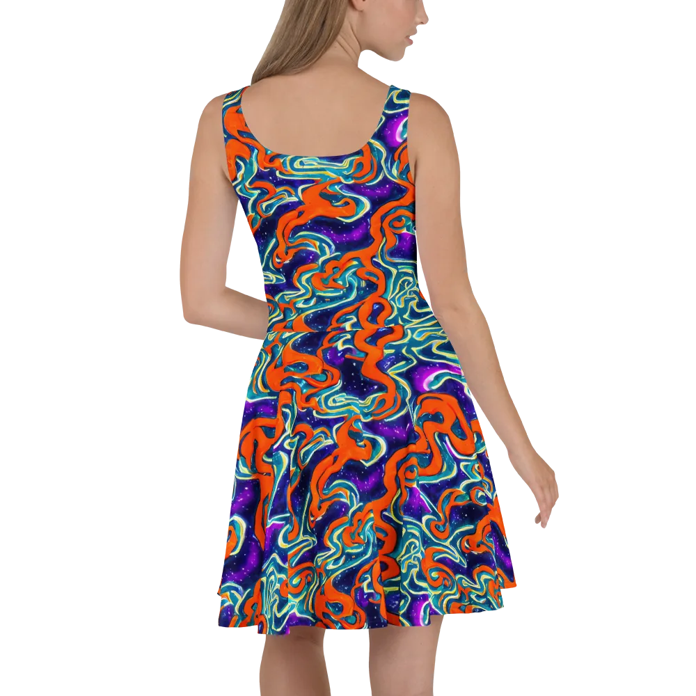 Flamewarp on Skater Dress — Back