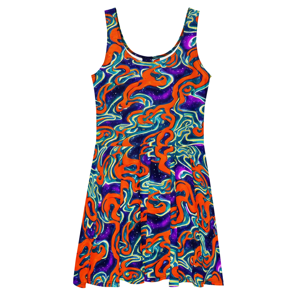 Flamewarp on Skater Dress — Front
