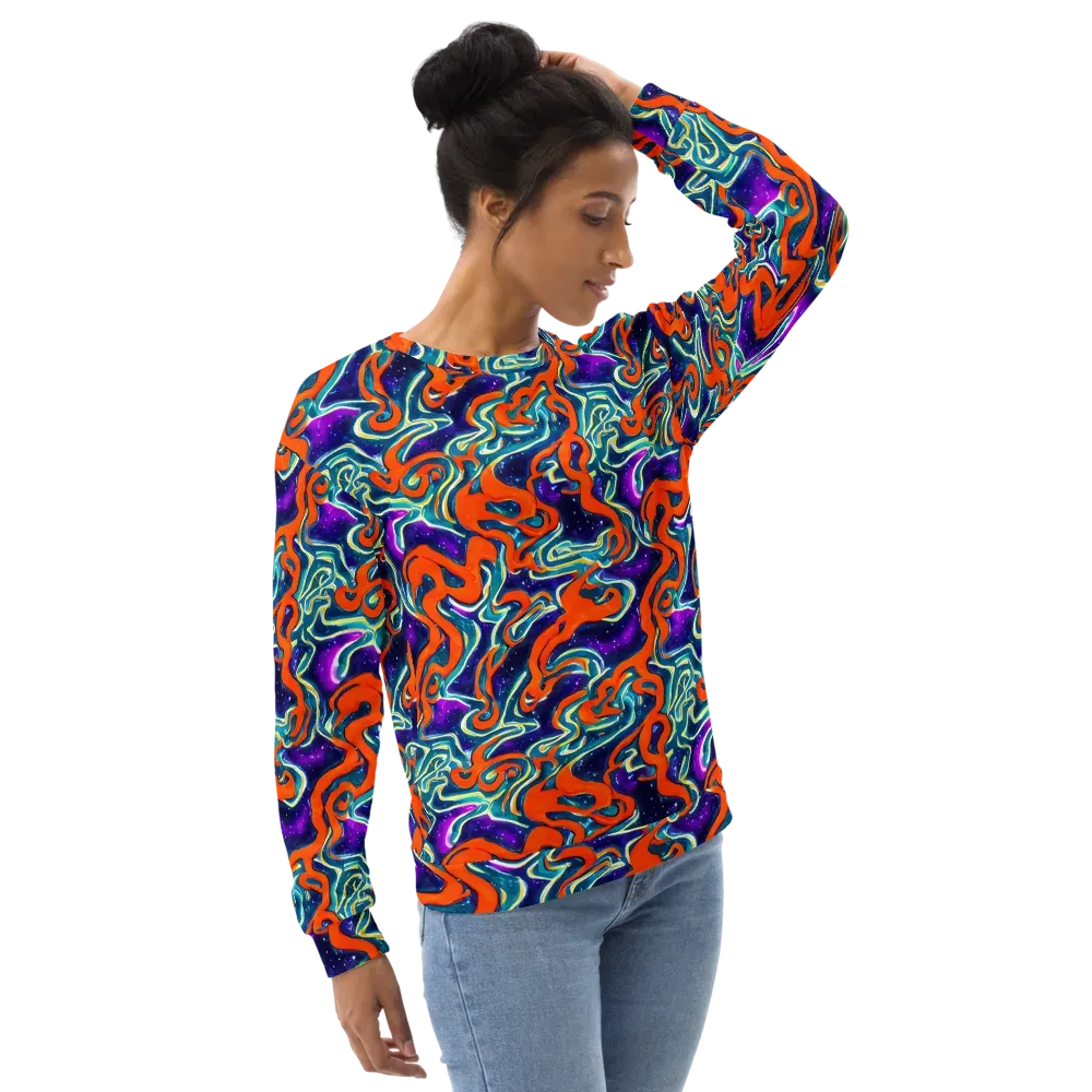 Flamewarp on Sweatshirt — Right Front