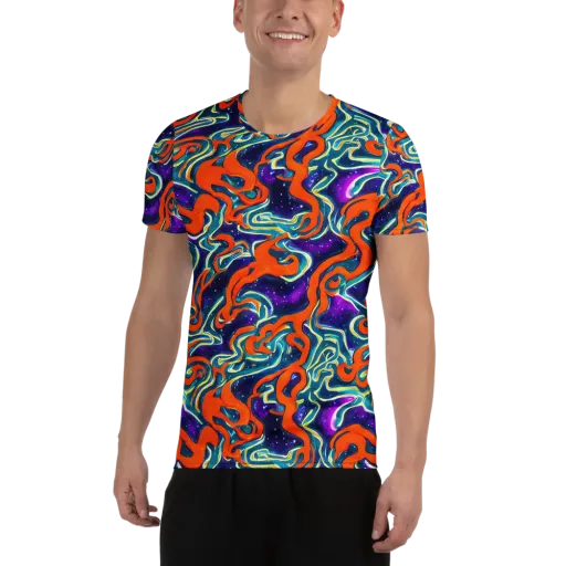 Flamewarp on a Men's Athletic T-Shirt