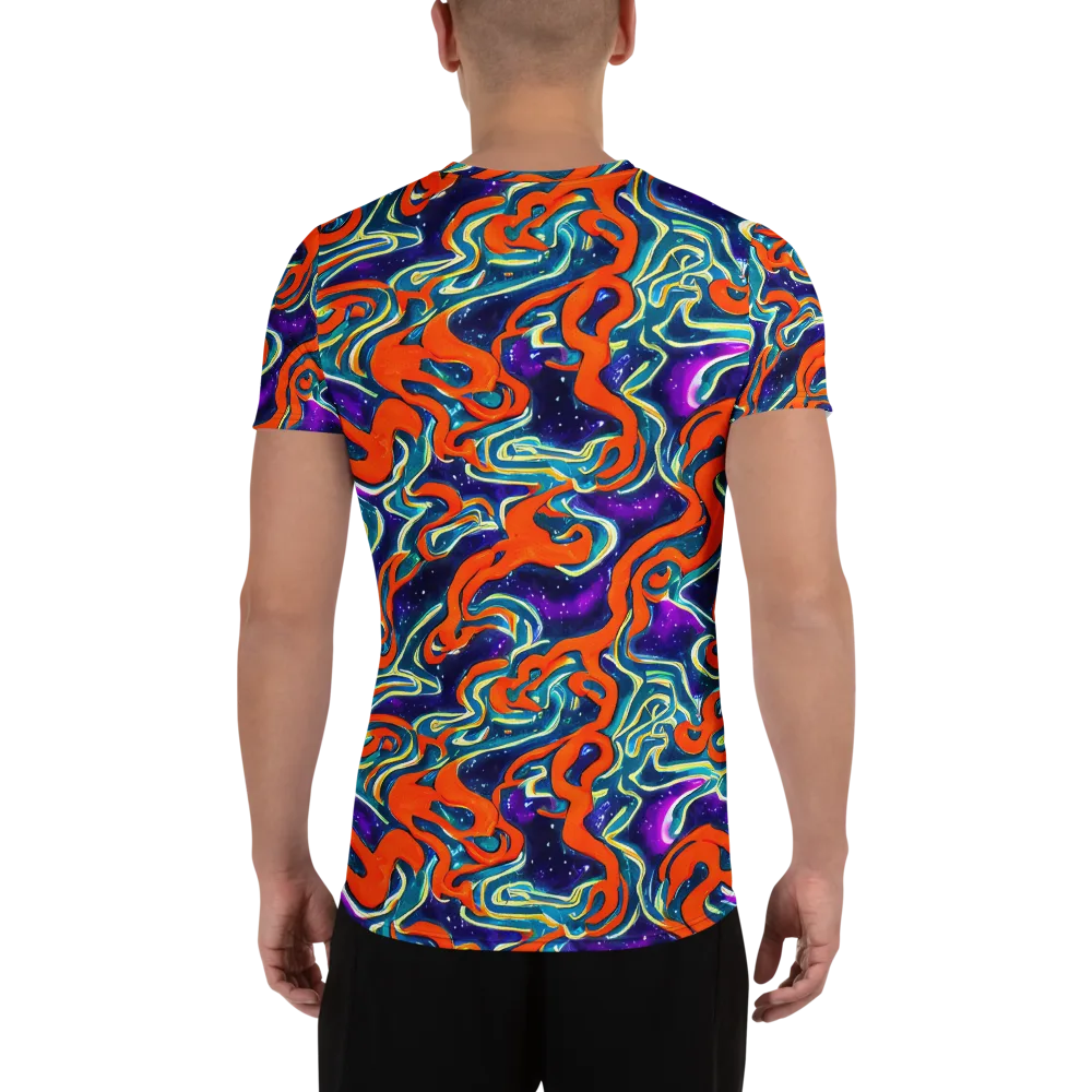 Flamewarp on Men's Athletic T-Shirt — Back