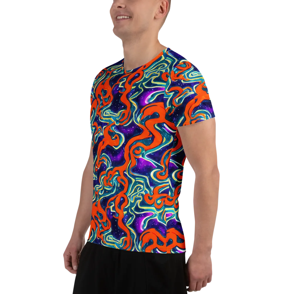 Flamewarp on Men's Athletic T-Shirt — Left
