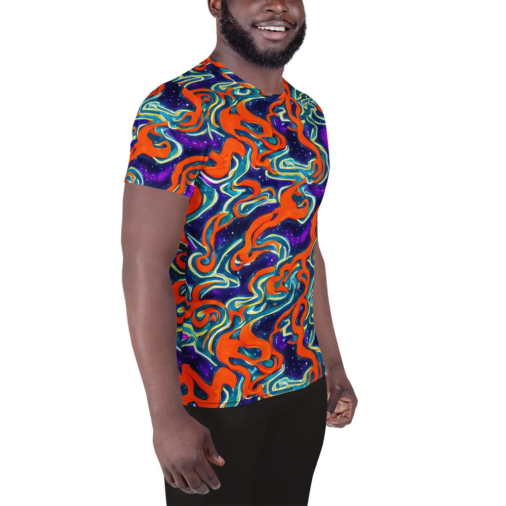 Flamewarp on Men's Athletic T-Shirt — Right