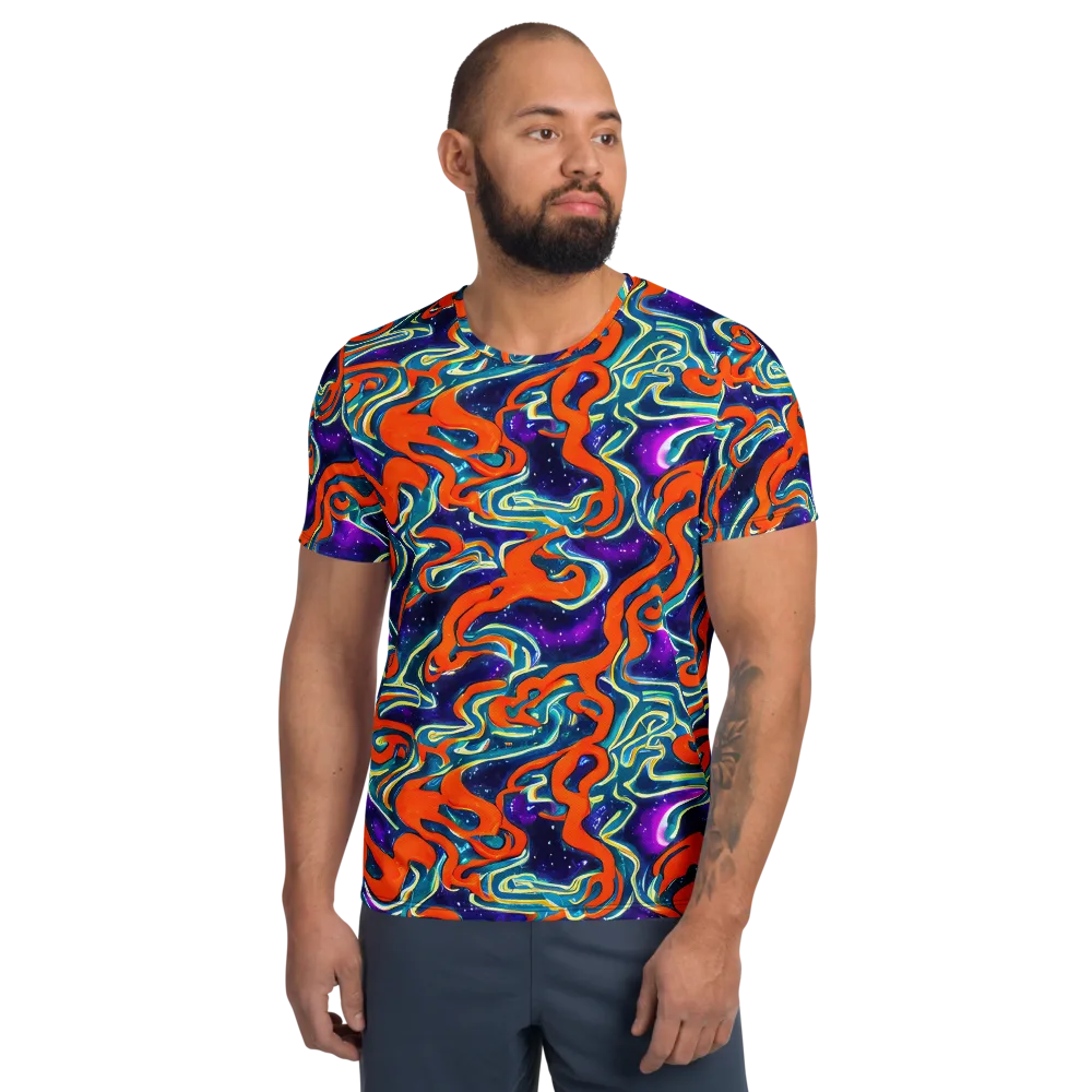 Flamewarp on Men's Athletic T-Shirt — Front