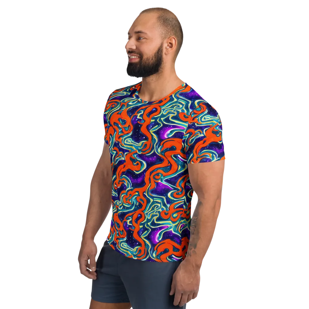 Flamewarp on Men's Athletic T-Shirt — Left