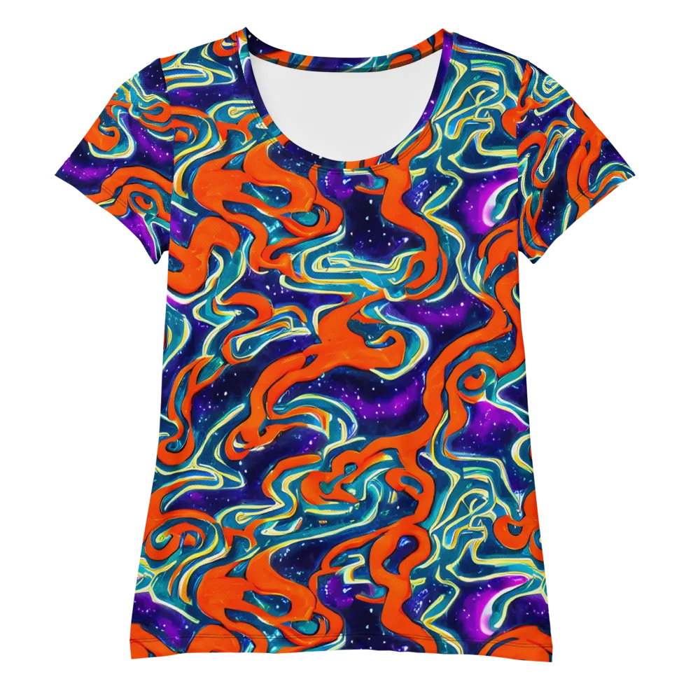 Flamewarp on Women's Athletic T-Shirt — Front