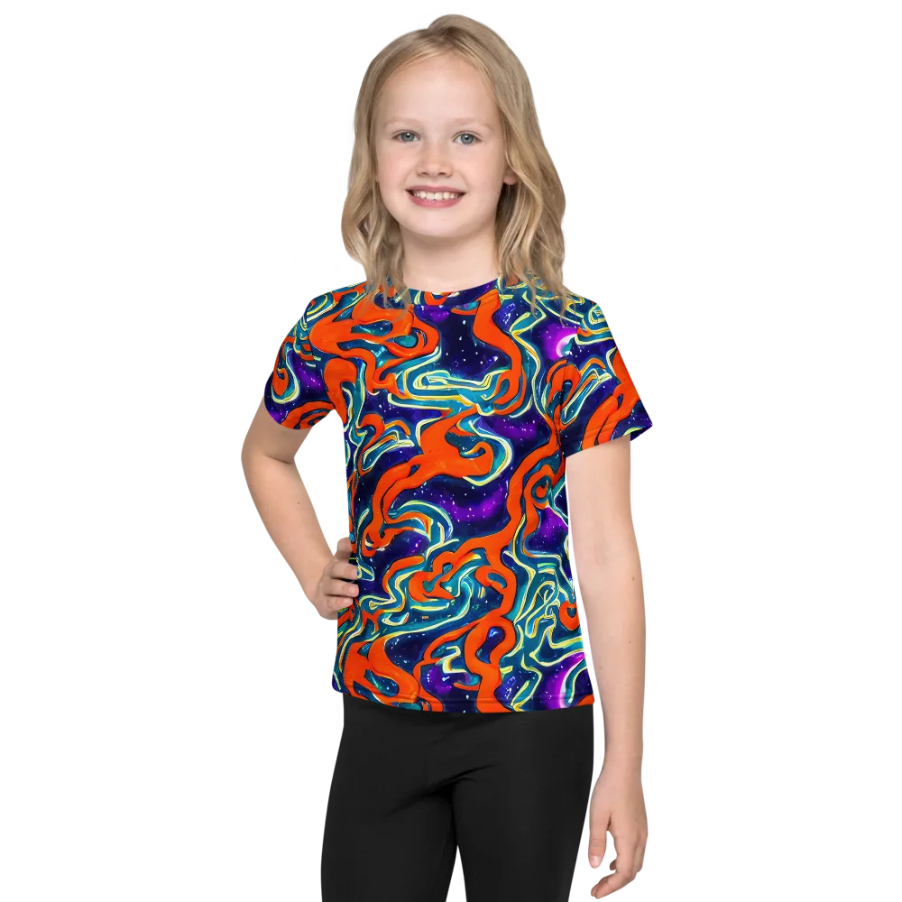 Flamewarp on Kids Crew Neck T-Shirt — Front