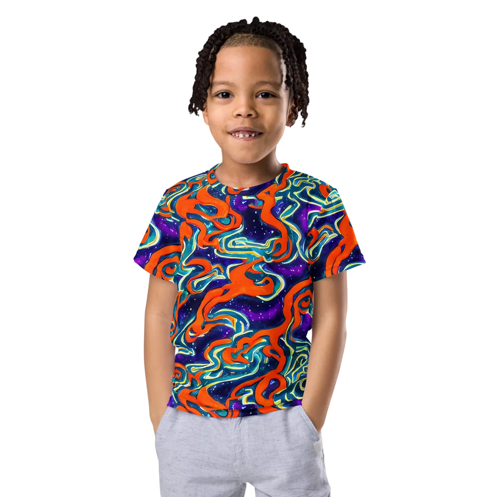 Flamewarp on Kids Crew Neck T-Shirt — Front