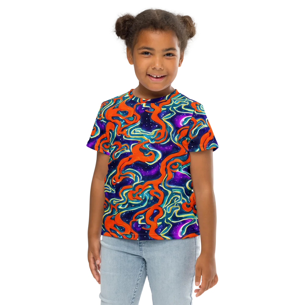 Flamewarp on Kids Crew Neck T-Shirt — Front