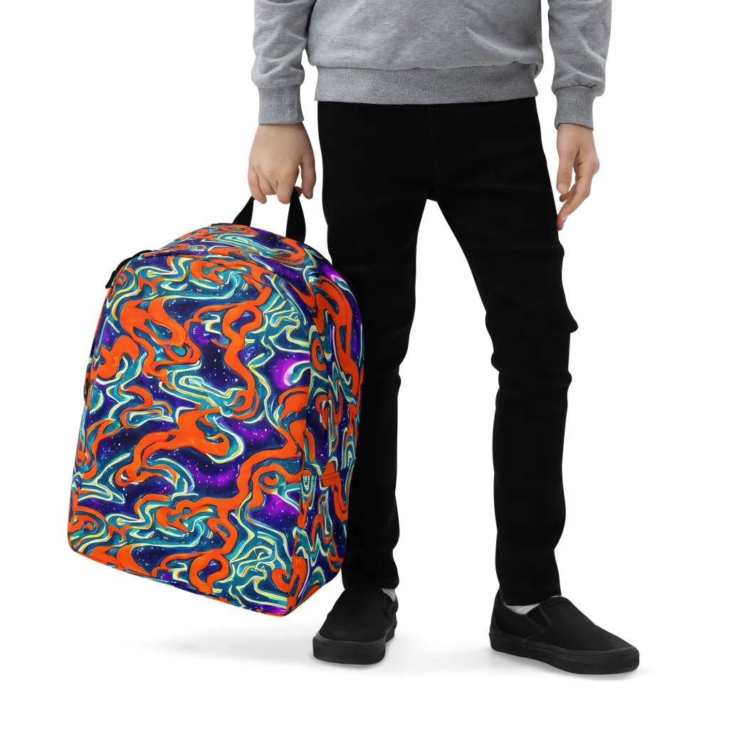 Flamewarp on Minimalist Backpack — Zoomed-in