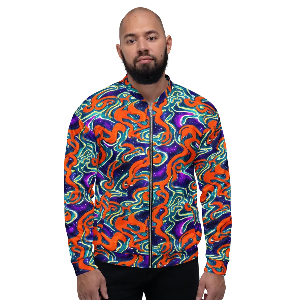 Flamewarp on Bomber Jacket — Front