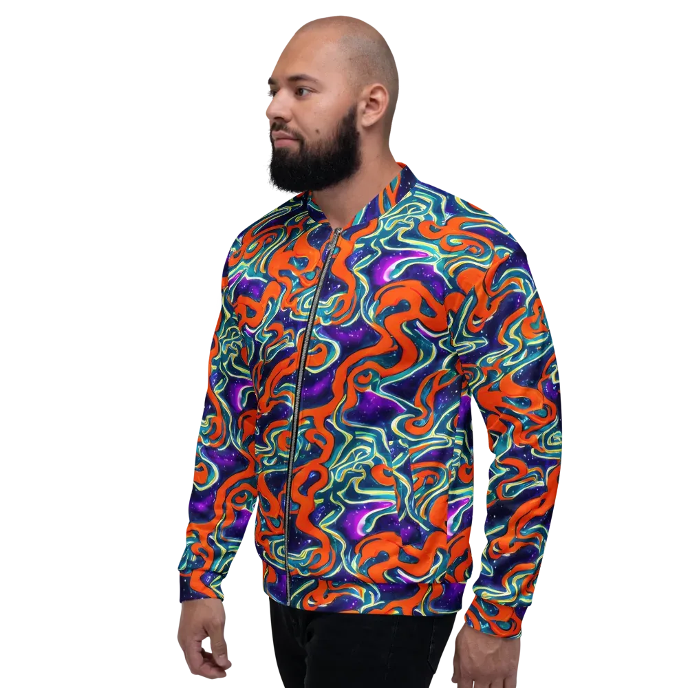 Flamewarp on Bomber Jacket — Left