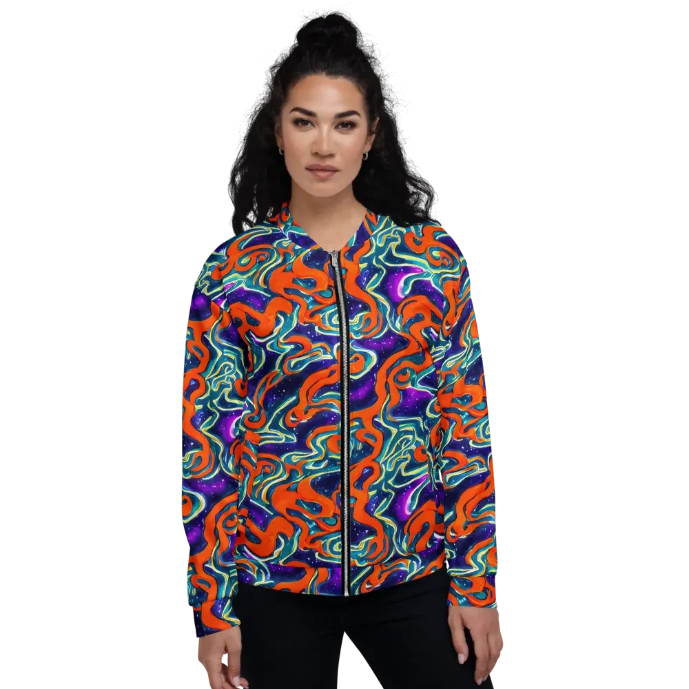 Flamewarp on Bomber Jacket — Front