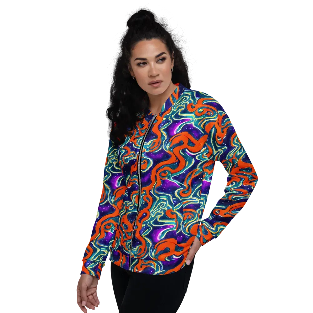 Flamewarp on Bomber Jacket — Left