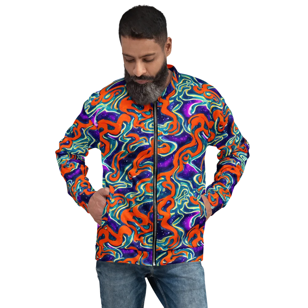 Flamewarp on Bomber Jacket — Front