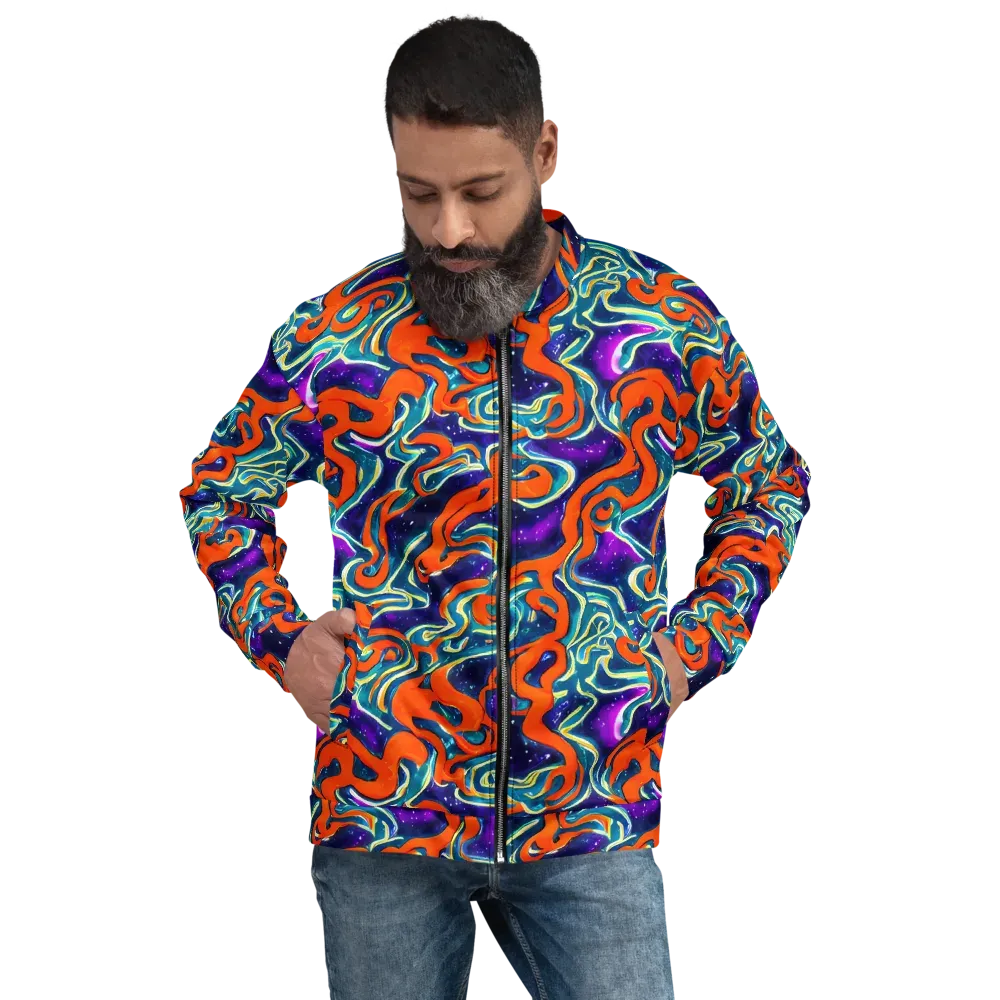 Flamewarp on Bomber Jacket — Front