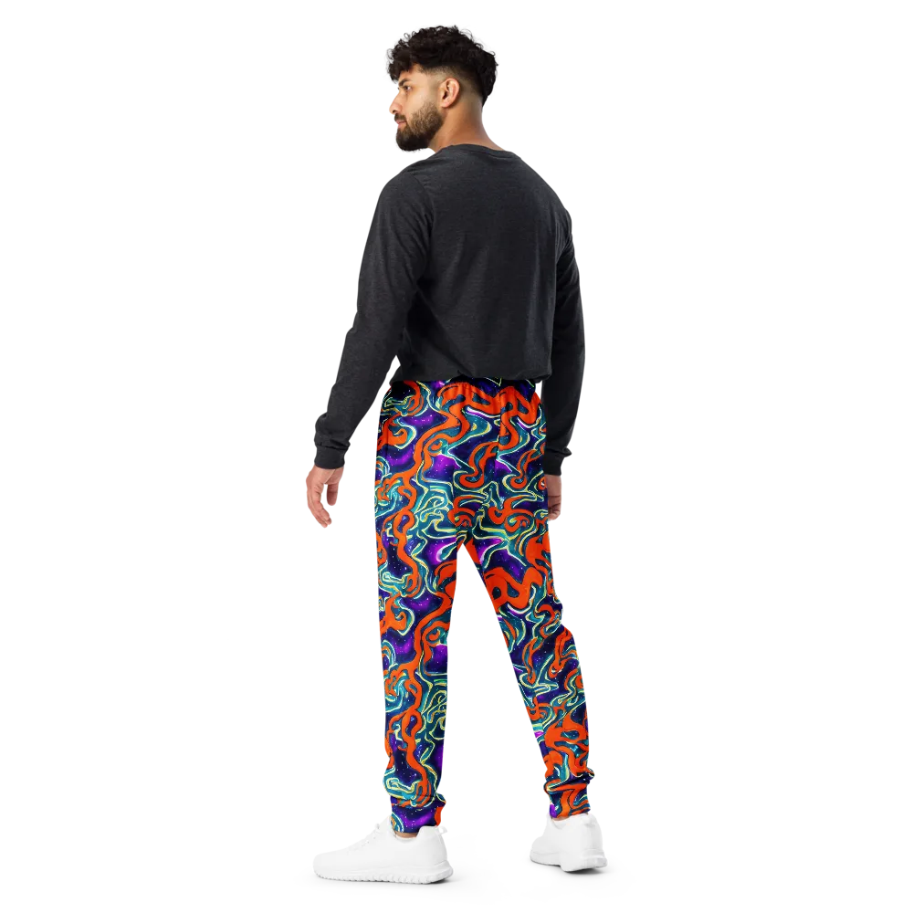 Flamewarp on Men's Joggers — Back