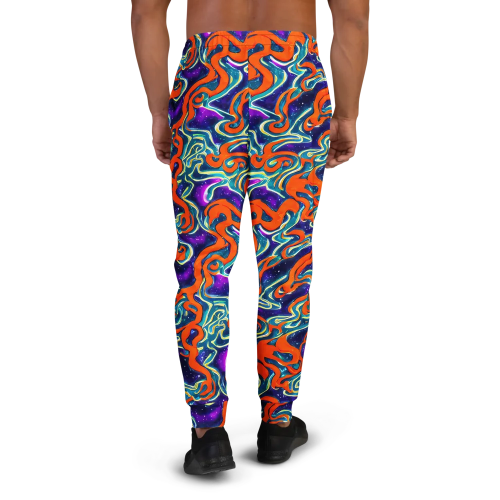 Flamewarp on Men's Joggers — Back