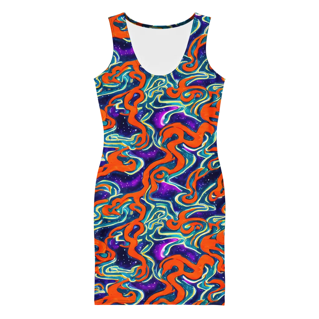 Flamewarp on Bodycon Dress — Front