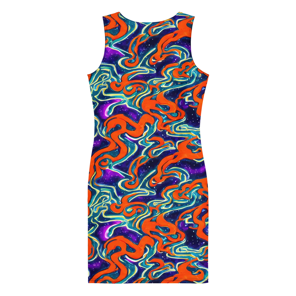 Flamewarp on Bodycon Dress — Back