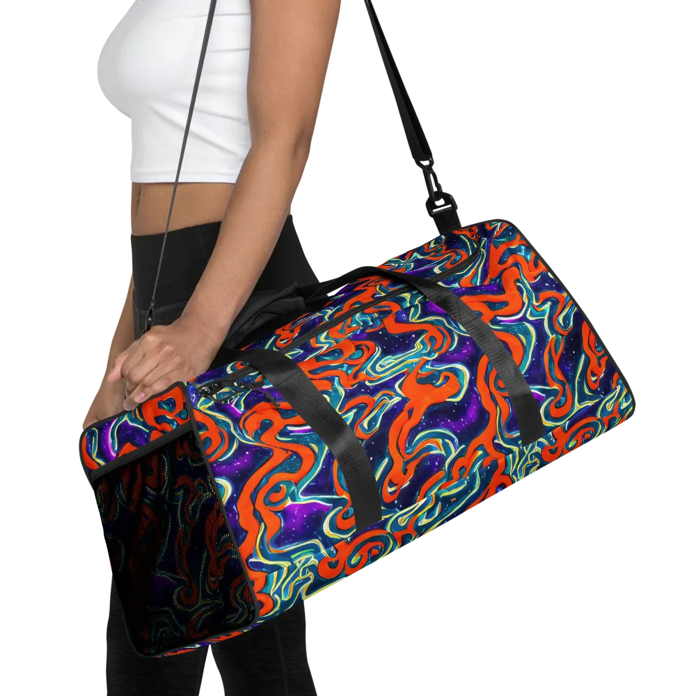 Flamewarp on Duffle Bag — Front
