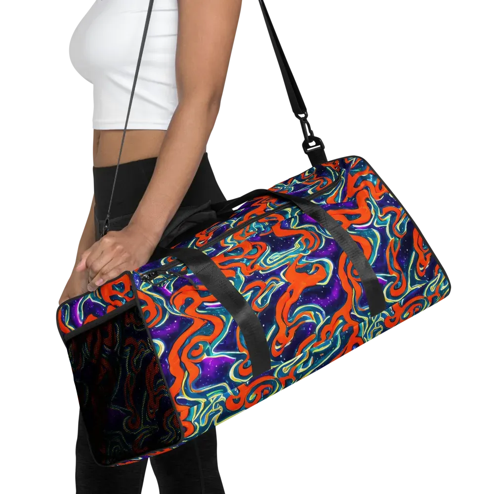 Flamewarp on Duffle Bag — Front