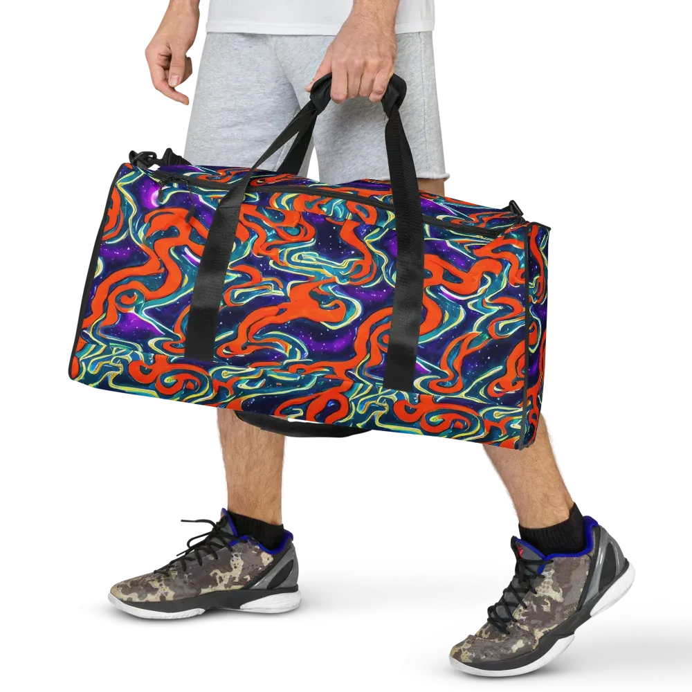 Flamewarp on Duffle Bag — Front