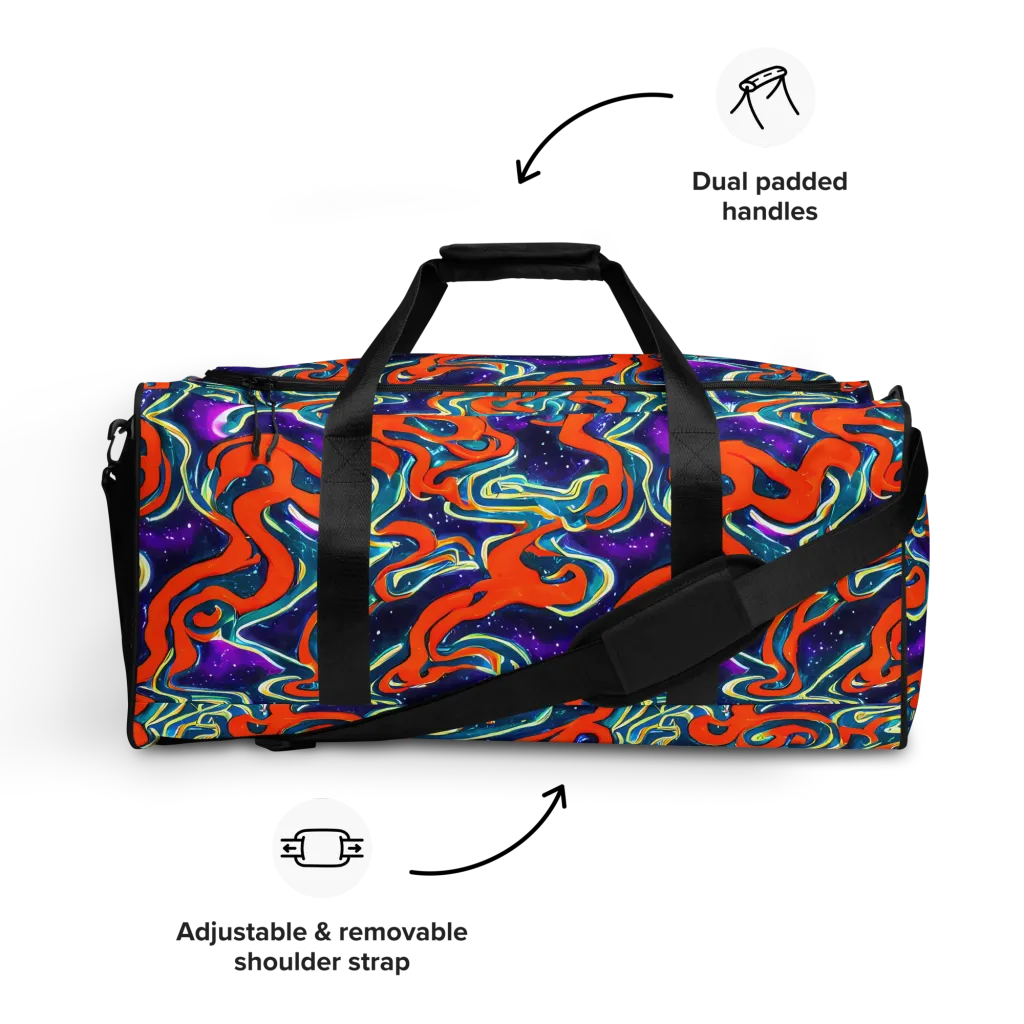 Flamewarp on Duffle Bag — Front